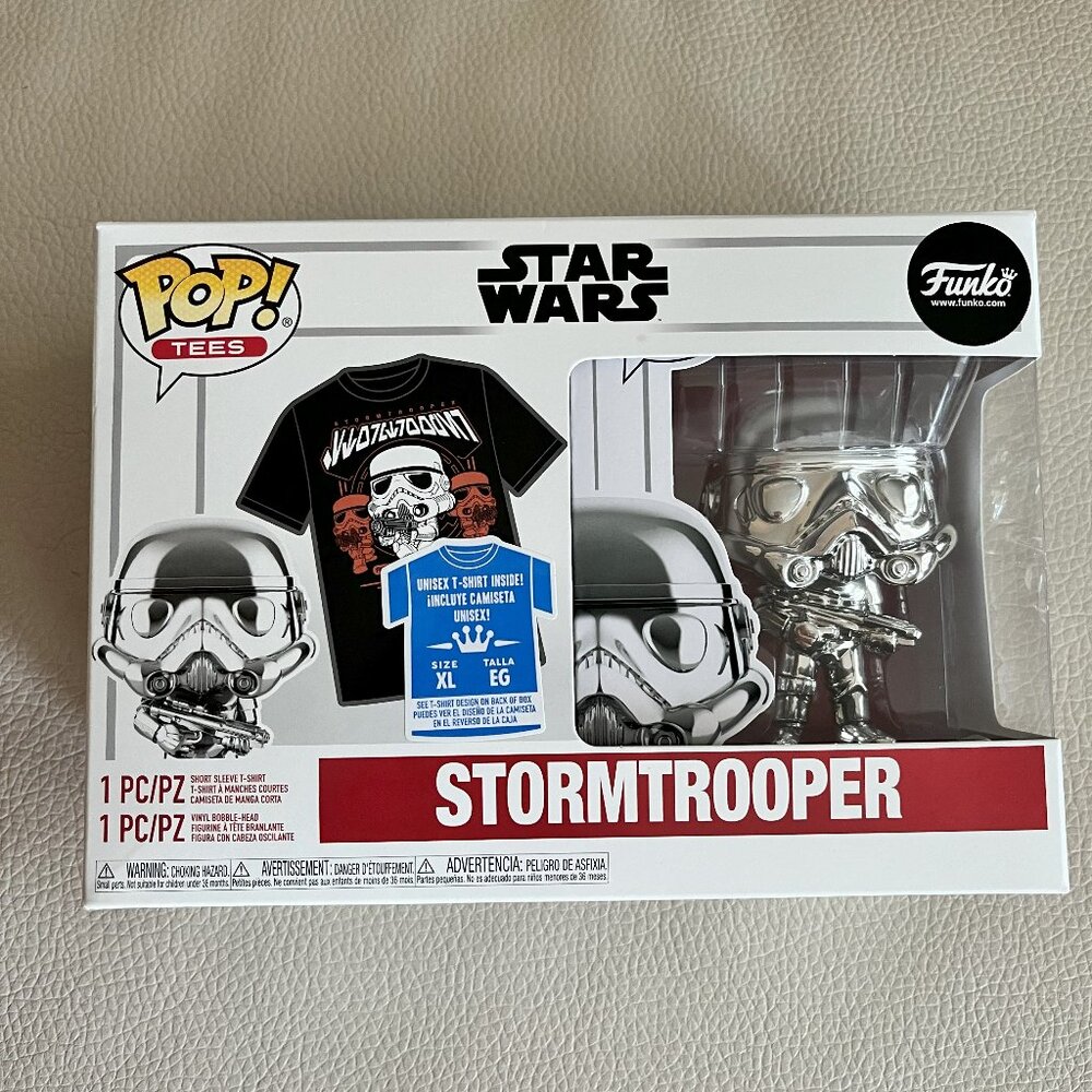 Funko Tee Starwars Stormtrooper with T Shirt (Unisex Men XL/Women XXL)